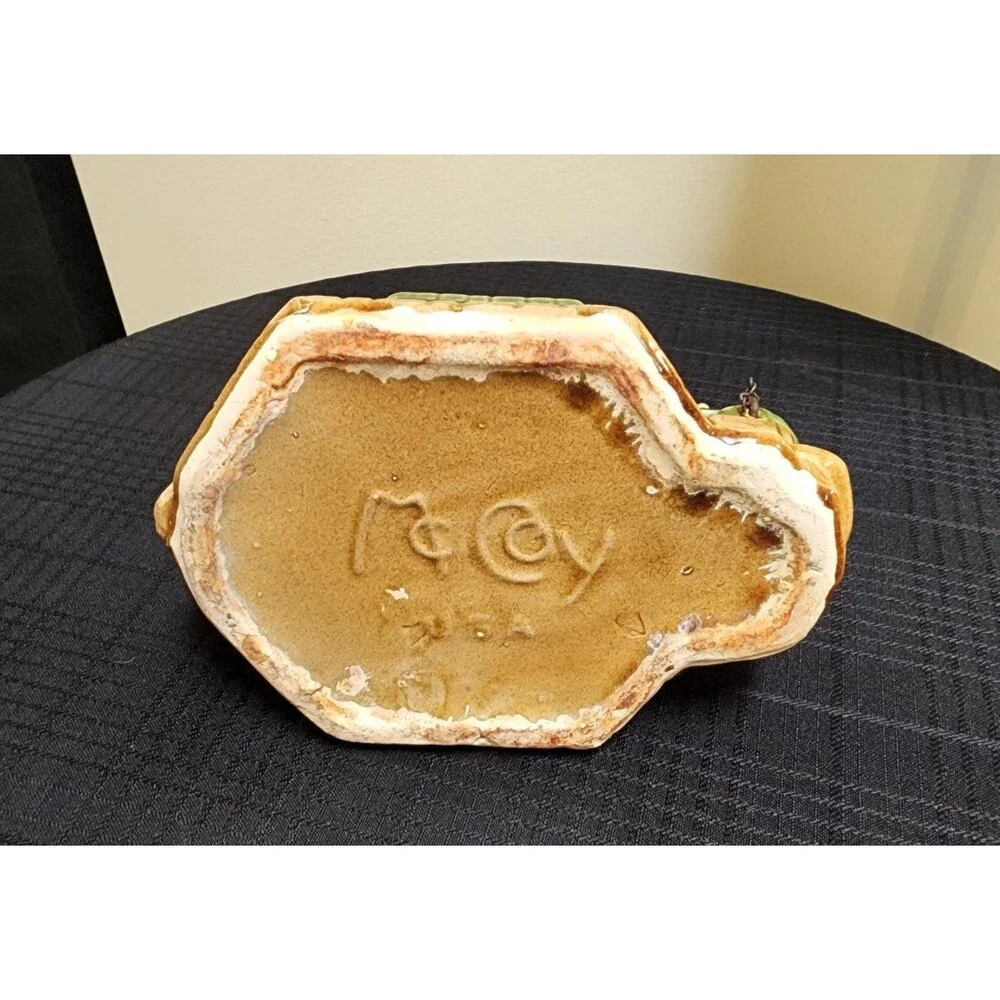 Vintage McCoy USA Wishing Well Planter Ceramic